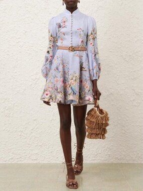 ZIMMERMANN Rebellion Button Mini Dress